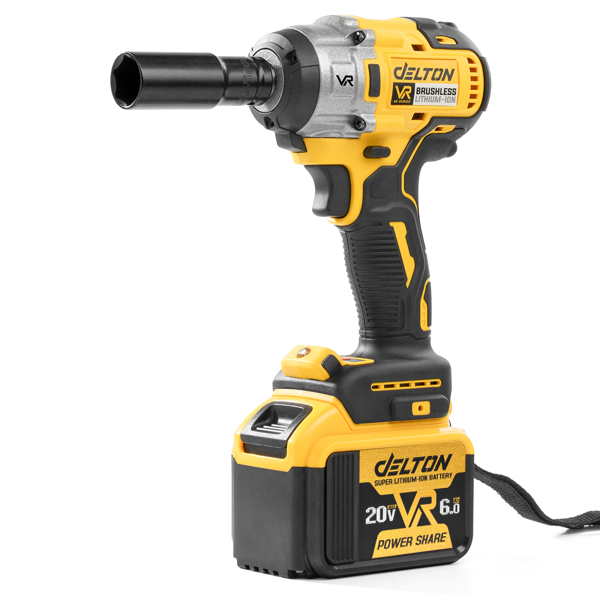 บล็อกกระแทกไร้สาย (พร้อมแบตเตอรี่) DELTON รุ่น CWT-991-32 VR-SERIES 20V 4AH พร้อมอุปกรณ์เสริม 32 ชิ้น